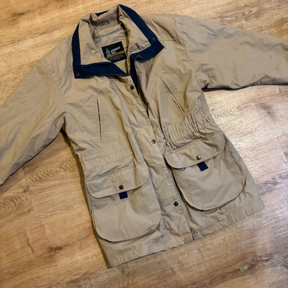 Vintage London Fog Barn Jacket // 90s Thinsulate Utility Field Coat - Small